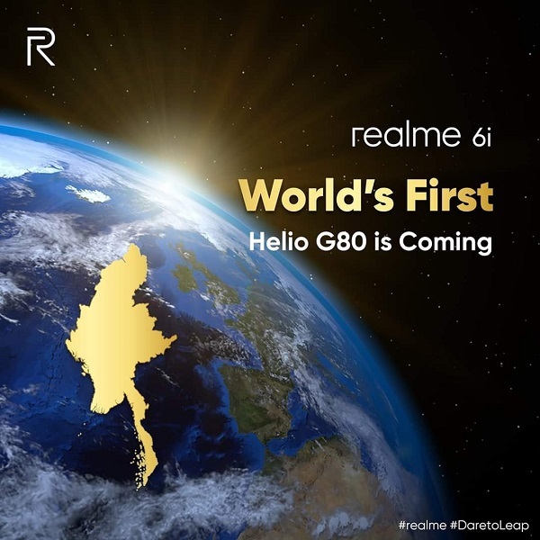 Poster hé lộ cấu hình Realme 6i