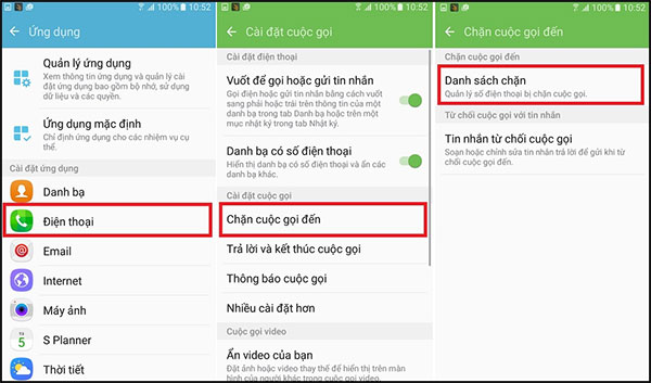 Chặn số liên lạc không mong muốn khác, cả ở trên thiết bị hay số lạ gọi đến