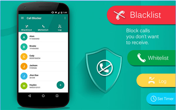 Ứng dụng Call Blocking Blacklist hỗ trợ ngăn chặn tất cả các cuộc gọi và tin nhắn