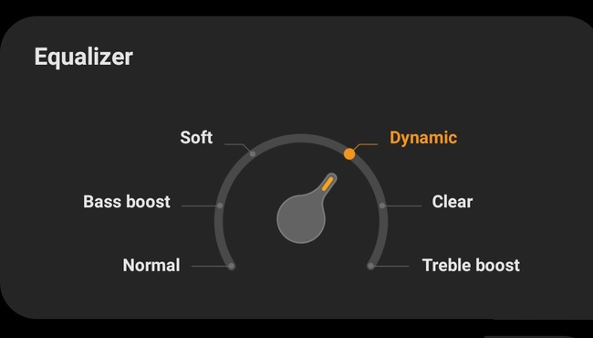 Người dùng nên lựa chọn chế độ Dynamic làm chế độ EQ chủ đạo