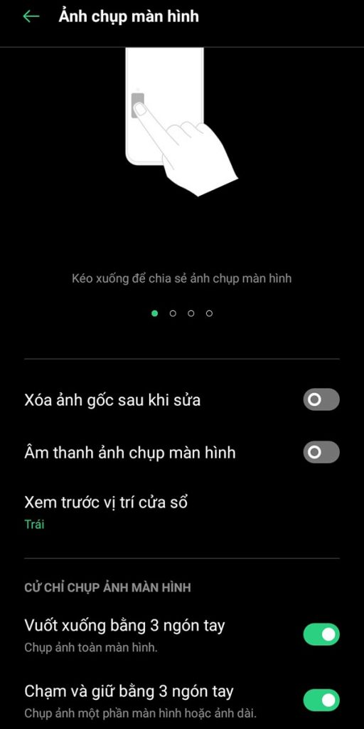 Tính năng ảnh chụp màn hình