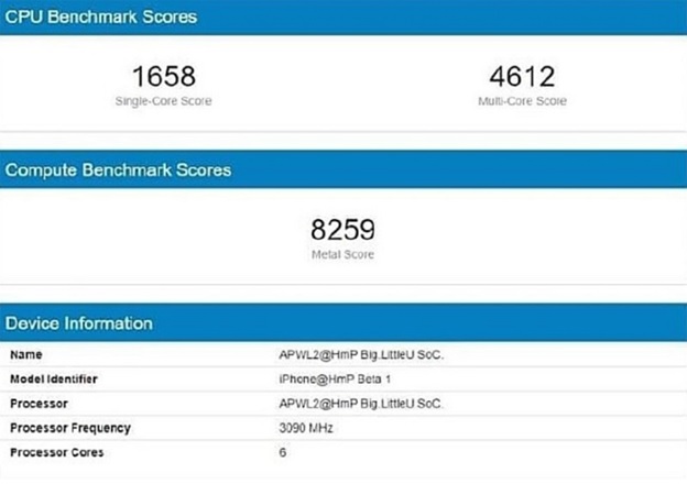 Chipset A14 Bionic đạt điểm hiệu năng ấn tượng trên Geekbench