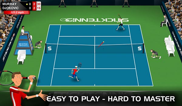 Stick Tennis lại thử thách người chơi nỗ lực vượt qua những đối thủ