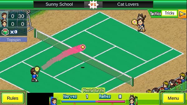 Tennis Club Story được đánh giá cao chính nhờ tích hợp nhiều game nhỏ