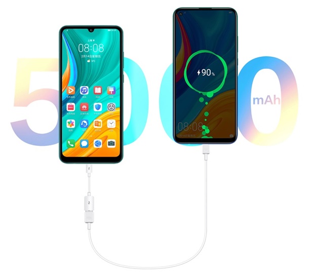 Huawei Enjoy 10e có tính năng sạc ngược cho thiết bị khác