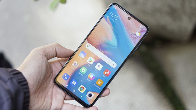 Redmi Note 9S tích hợp cảm biến vân tay ở nút nguồn đặt ở cạnh phải