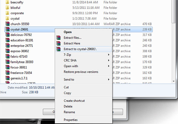 Chọn lệnh Extract files... để tiến hành giải nén file