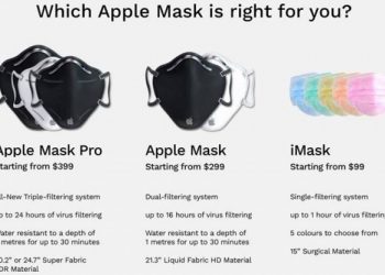 Khẩu trang thông minh Apple Mask phòng dịch COVID-19 giá 300 USD bạn có mua không?