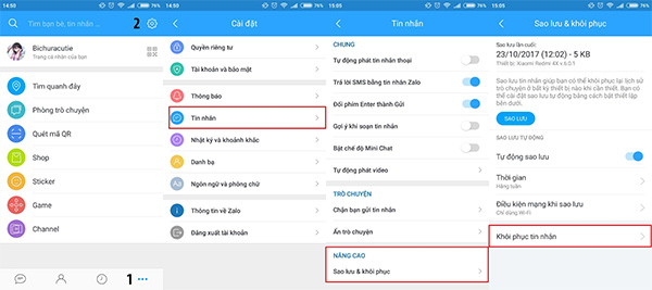 Sao lưu nhanh hay chậm phụ thuộc vào lượng dữ liệu tương ứng