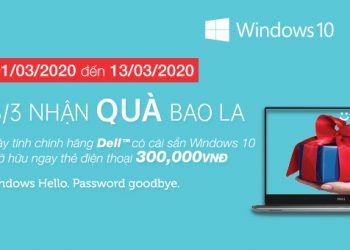 Mừng 8/3, nhận quà bao la” khi mua laptop Dell