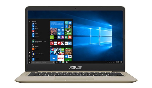 ASUS A411UA-BV834T nhỏ nhắn nhưng không kém phần mạnh mẽ
