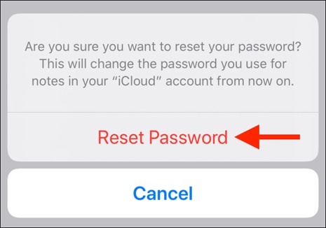 Tiếp tục nhấn chọn nút Reset Password 1 lần nữa để xác nhận