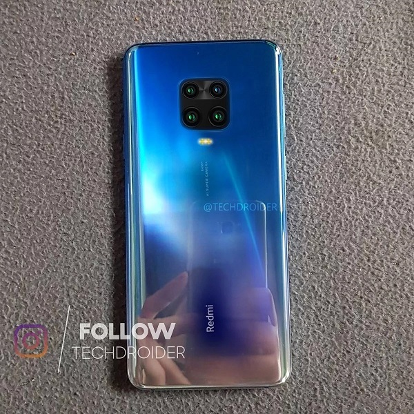 Redmi Note 9 Pro có cụm camera hình vuông giống iPhone 11 nhưng nằm ở giữa