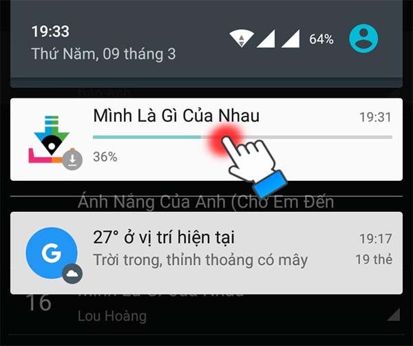 Kiểm tra bài hát đã được tải thành công về máy chưa