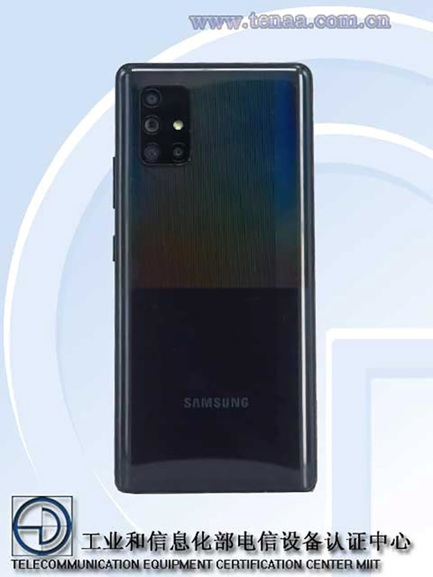 Mặt sau của Galaxy A71 5G