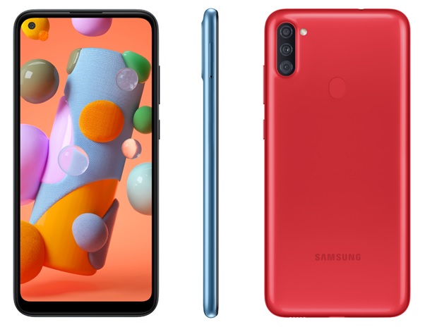 Samsung âm thầm ra mắt smartphone giá rẻ: 3 camera sau, thời lượng pin Galaxy A11 4.000mAh, sạc nhanh