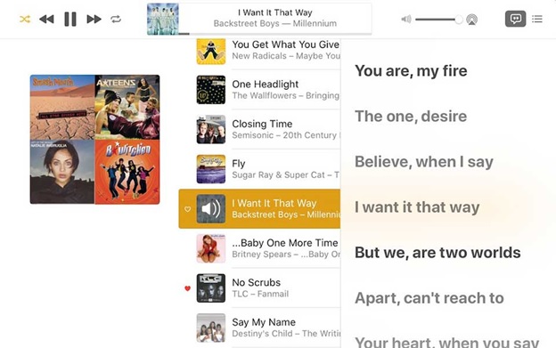 Tính năng này sẽ giúp người dùng Apple Music hiển thị lời bài hát được đồng bộ hóa theo thời gian