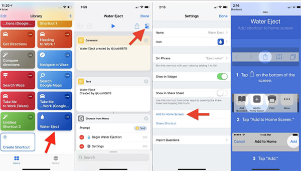 Tải phím tắt Water Eject
