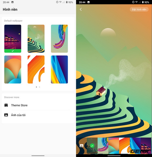Một số hình nền trên Vsmart Live
