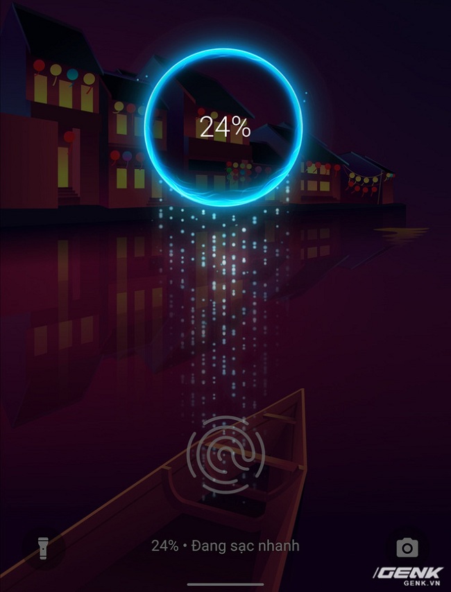 Giao diện khi cắm sạc cũng được đổi mới