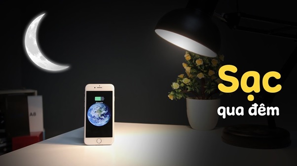Có nên sạc điện thoại qua đêm không?
