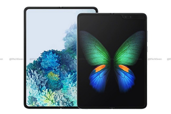 Galaxy Fold 2 và Galaxy Fold phiên bản đầu tiên (bên phải)