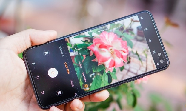 Giao diện camera trên Vivo V19