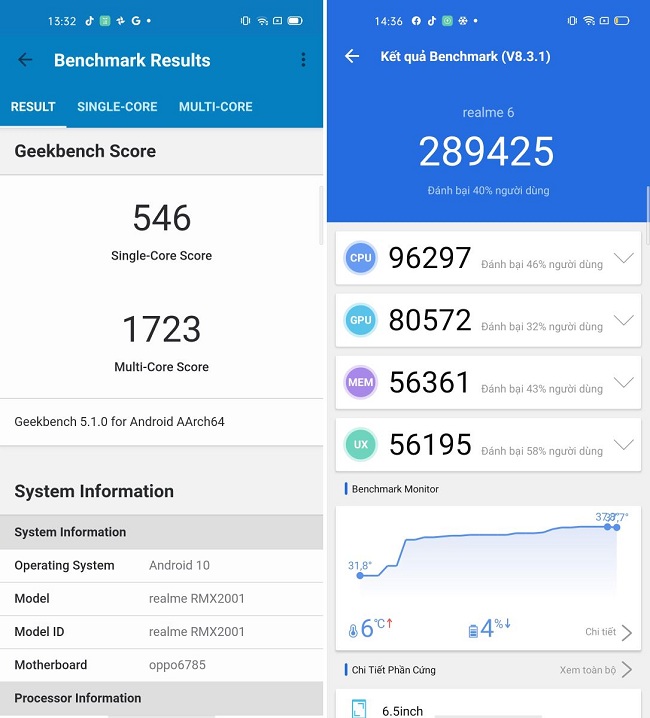 Điểm hiệu năng vượt trội của con chip G90T trên Realme 6
