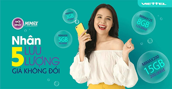 Lựa chọn 4 gói cước khi dùng hết Data tốc độ cao có thể mua thêm data 4G 