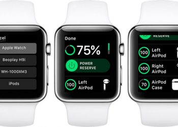 Cách kiểm tra dung lượng pin tai nghe bằng Apple Watch