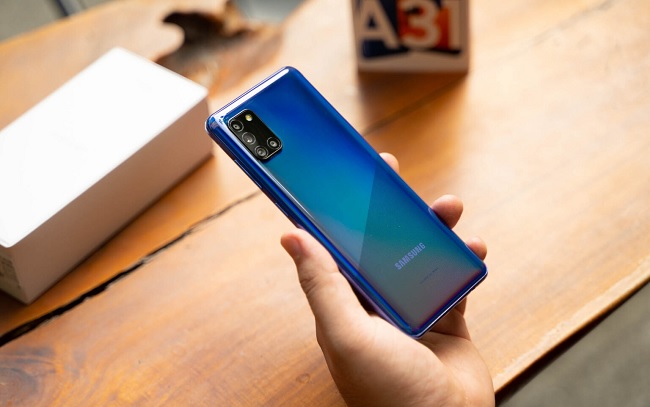 Mặt sau của Galaxy A31