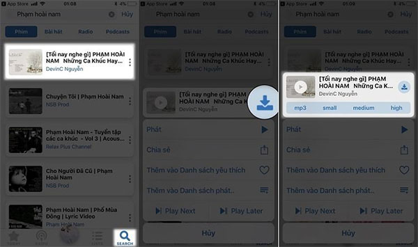 Ứng dụng iPay Radio & Music Player hỗ trợ tải nhạc trên YouTube về iPhone