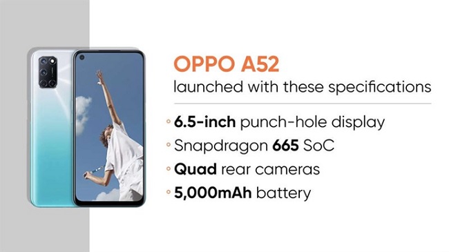 Thông số kỹ thuật của OPPO A52