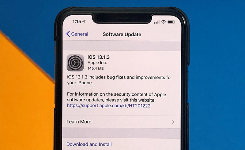Cập nhật hệ điều hành iOS mới nhất giúp tăng trải nghiệm trên iPhone