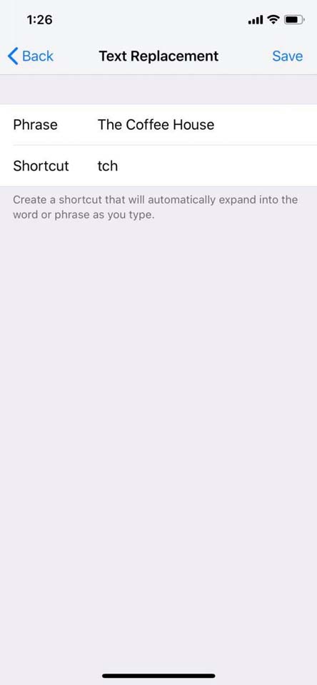Phase là cụm từ bạn muốn viết, Shortcut là từ gõ nhanh