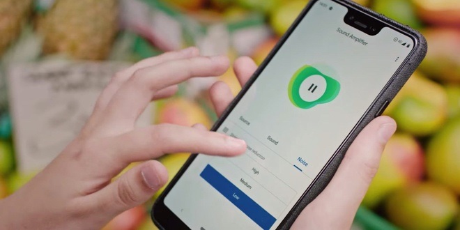 Giao diện ứng dụng Sound Amplifier