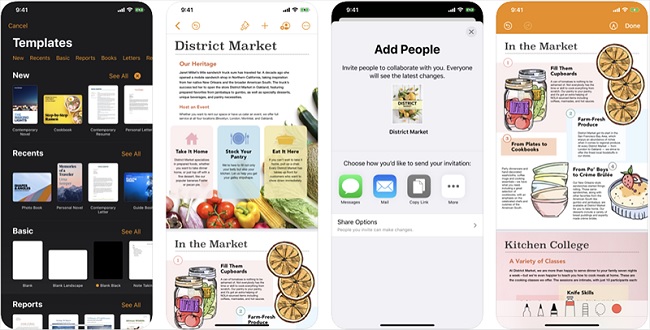 Pages sẽ giúp bạn có những trang ghi chú nghệ thuật và đầy màu sắc như trên những tờ tạp chí
