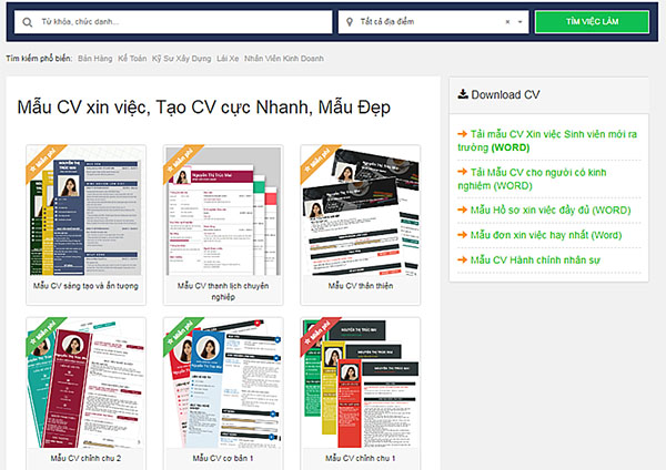 GoodCV với giao diện thiết kế thân thiện, đẹp mắt và thuần Việt