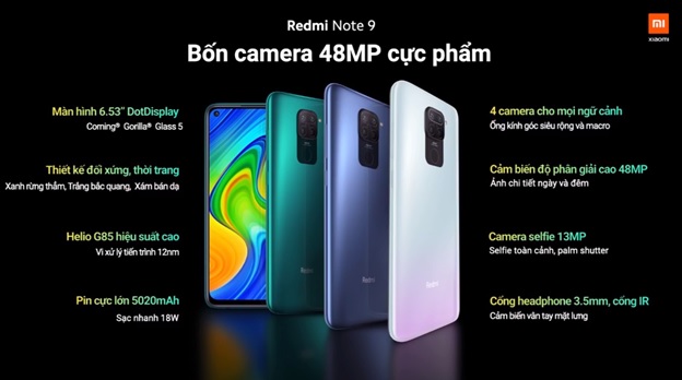 Redmi Note 9 và Note 9 Pro ra mắt với nhiều điểm hấp dẫn