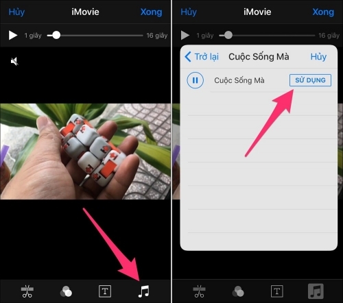 app chèn nhạc vào video cho iphone