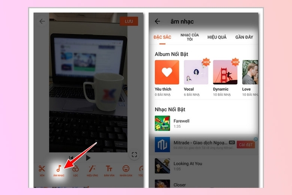app chèn nhạc vào video cho iphone