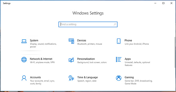 Người dùng truy cập mục Start Menu và chọn phần Settings >> Time & Language