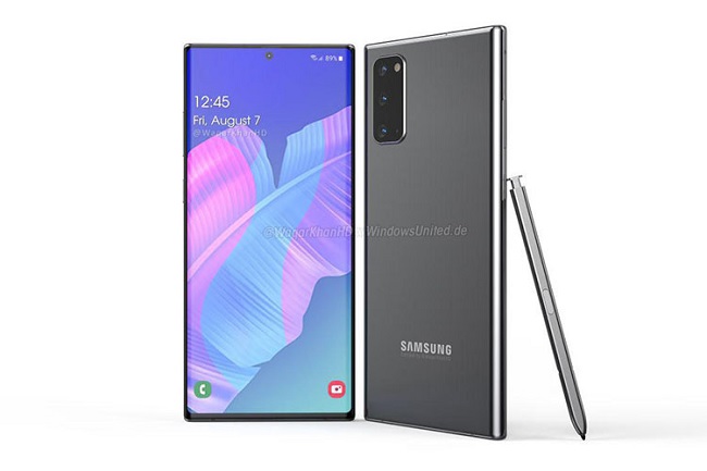 Ảnh minh họa Galaxy Note 20
