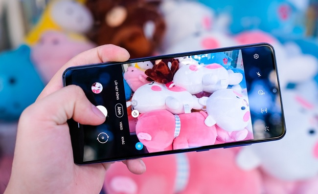 Giao diện camera trên Galaxy A31