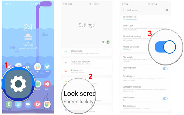 Cài đặt hiện thị đồng hồ màn hình chờ Andorid