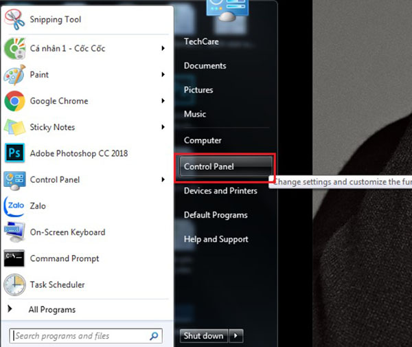 Cách khắc phục lỗi bàn phím nhanh tại cửa sổ Control Panel