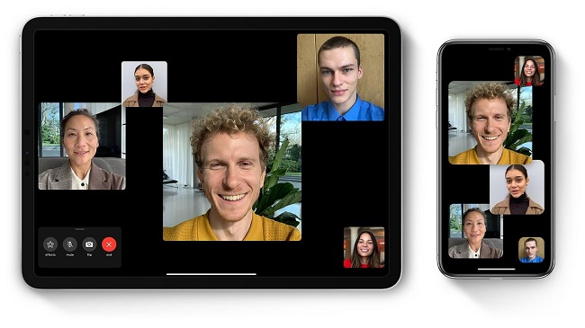 Giao diện FaceTime nhóm cải thiện nhiều