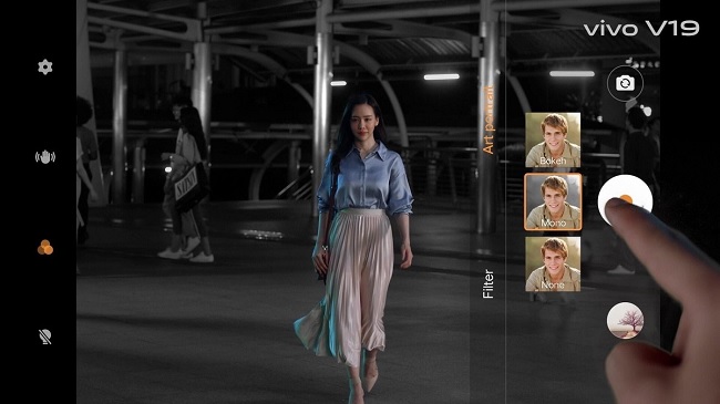 Chụp/ quay video xóa phông ấn tượng với Vivo V19