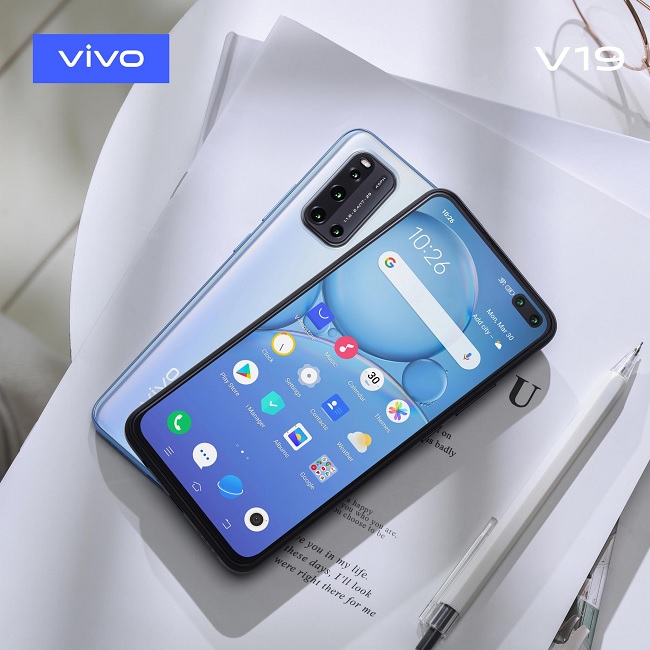 Vivo V19 sở hữu viên pin lớn 4.500 mAh, tích hợp công nghệ sạc nhanh 35W