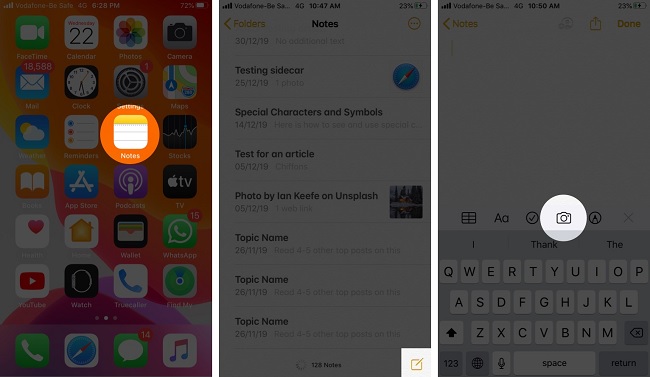 Cách scan tài liệu bằng ứng dụng Notes trên iOS 13
